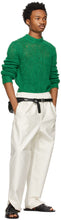 Jil Sander Green Linen Sweater