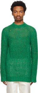 Jil Sander Green Linen Sweater - Jil Sander Green Linen Pull - 길 샌더 그린 린넨 스웨터