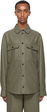 Jil Sander Green Wool Pocket Shirt - Chemise de poche en laine verte Jil Sander - 길 샌더 녹색 양모 포켓 셔츠