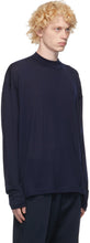 Jil Sander Indigo Wool Crewneck Sweater