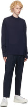Jil Sander Indigo Wool Crewneck Sweater