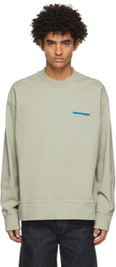 Jil Sander Khaki Pin Sweatshirt - Sweat-shirt Jil Sander Kaki Kaki - JIM 샌더 카키 핀 스웨터