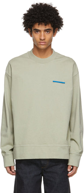 Jil Sander Khaki Pin Sweatshirt - Sweat-shirt Jil Sander Kaki Kaki - JIM 샌더 카키 핀 스웨터