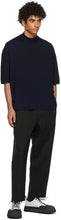 Jil Sander Navy Mock Neck Sweater T-Shirt