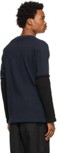 Jil Sander Navy Striped Patch Sweater