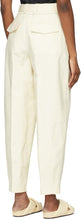 Jil Sander Off-White Darted Ankle Trousers