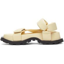 Jil Sander Off-White Leather Chunky Sole Sandals