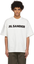 Jil Sander Off-White Logo T-Shirt - Jil Sander T-shirt Logo Off-White - JIL 샌더 오프 화이트 로고 티셔츠