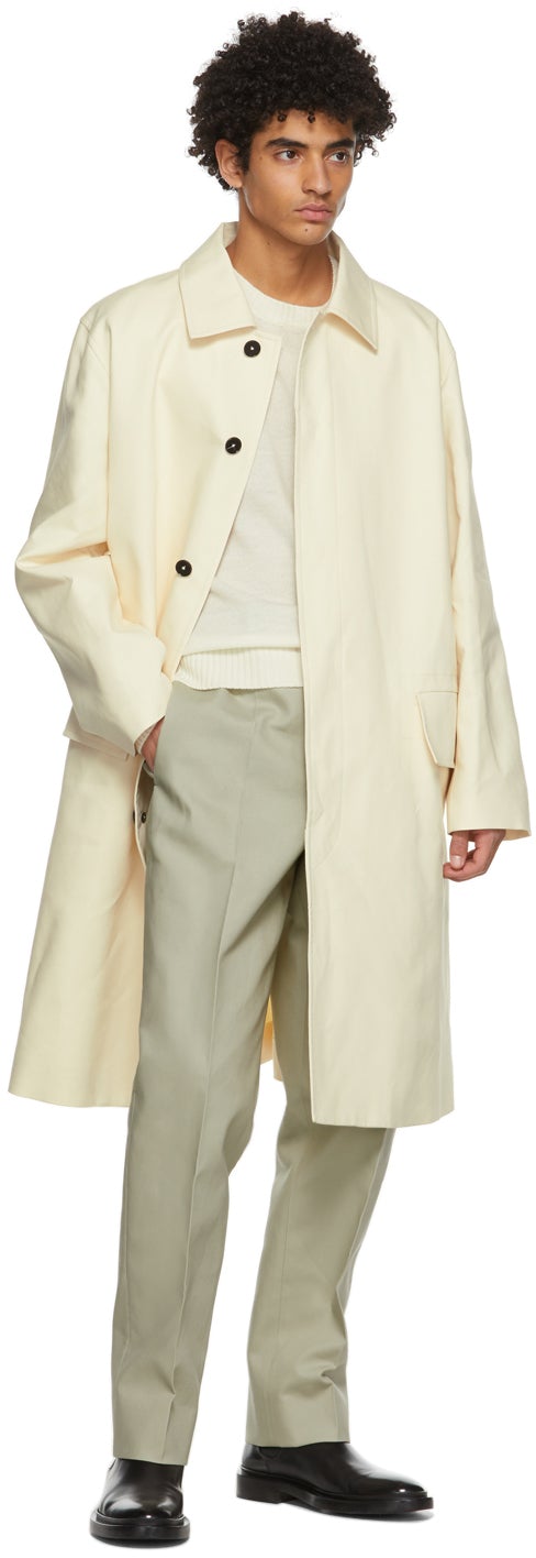 Jil Sander Off-White Sport Trench Coat