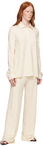 Jil Sander Off-White Viscose Buttoned Shirt