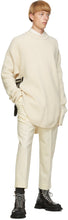 Jil Sander Off-White Wool Flannel Cropped Trousers