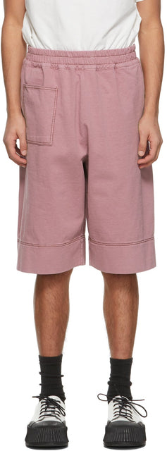 Jil Sander Pink Jersey Shorts - Jil Sander Pink Jersey Shorts - JIL 샌더 핑크 저지 반바지