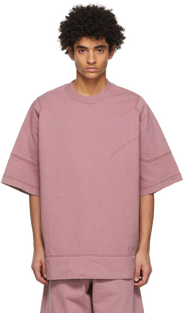 Jil Sander Pink Jersey T-Shirt - Jil Sander Rose Jersey T-shirt - JIL 샌더 핑크 저지 티셔츠