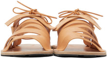 Jil Sander Tan Strapped Flat Sandals