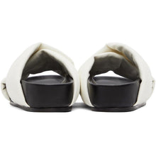 Jil Sander White Canvas Oversize Wrapped Sandals
