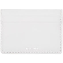 Jil Sander White Leather Card Holder