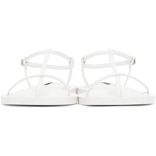 Jil Sander White Middle Strap Sandals