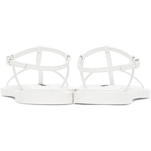 Jil Sander White Middle Strap Sandals