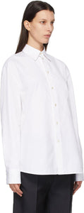 Jil Sander White Organic Cotton Oversized Shirt