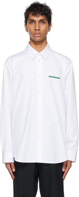 Jil Sander White Poplin Pin Shirt - Jil Sander Blanche Poupée en popeline blanche - 길 샌 더 화이트 포플린 핀 셔츠