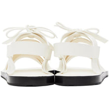 Jil Sander White Strapped Flat Sandals