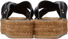 Jimmy Choo Black Daja Platform Espadrille Sandals