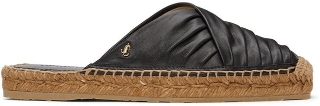 Jimmy Choo Black Des Espadrille Slippers - Jimmy Choo Black des Espadrille Pantoufles - Jimmy Choo Black des Espadrille 슬리퍼