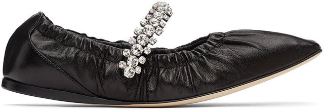 Jimmy Choo Black Gai Ballerina Flats - Jimmy choo noir gai ballerina appartements - 지미 Choo 검은 가이 발레리나 아파트