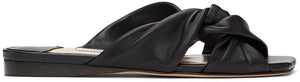 Jimmy Choo Black Narisa Flat Sandals - Sandales plates narisa noir Jimmy Choo - Jimmy Choo Black Narisa 플랫 샌들