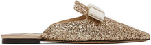 Jimmy Choo SSENSE Exclusive Gold Star Coarse Glitter Galaxy Flats - Jimmy Choo Ssense Exclusive Gold Star Glitter Galaxy Flats - Jimmy Choo Ssense 독점 골드 스타 거친 반짝이는 갤럭시 아파트