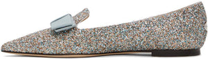 Jimmy Choo Silver Gala Joy Loafers