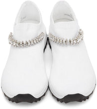 Jimmy Choo White Crystal Verona Sneakers