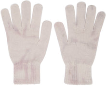 John Elliott Beige Cashmere Tie-Dye Gloves