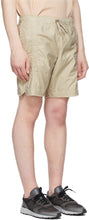 John Elliott Beige Cotton Poplin Frame Shorts