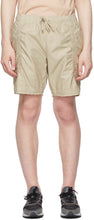 John Elliott Beige Cotton Poplin Frame Shorts - Short de Cadre Coton Beige John Elliott Beige - 존 엘리엇 베이지 코튼 포플린 프레임 반바지