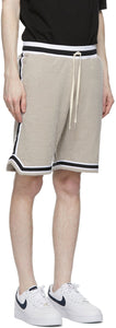 John Elliott Beige Fur Terry Game Shorts