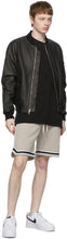John Elliott Beige Fur Terry Game Shorts