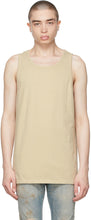 John Elliott Beige Rugby Tank Top - Top de John Elliott Beige Rugby - 존 엘리엇 베이지 럭비 탱크 탑