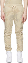 John Elliott Beige Tie-Dye Lounge Pants - John Elliott Beige Beige-Dye-Lounge Pants - 존 엘리엇 베이지 넥타이 염료 라운지 바지