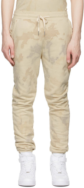 John Elliott Beige Tie-Dye Lounge Pants - John Elliott Beige Beige-Dye-Lounge Pants - 존 엘리엇 베이지 넥타이 염료 라운지 바지