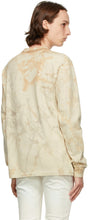John Elliott Beige Tie-Dye University Long Sleeve T-Shirt
