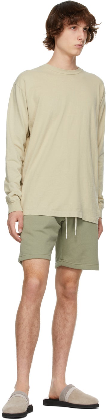 John Elliott Beige University Long Sleeve T-Shirt