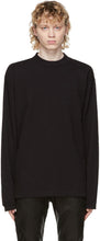 John Elliott Black 900 Mock Neck Long Sleeve T-Shirt - T-shirt à manches longues à manches longues de John Elliott noir 900 - 존 엘리엇 블랙 900 모의 목 긴 소매 티셔츠
