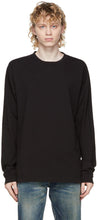 John Elliott Black Classic University Long Sleeve T-Shirt - T-shirt à manches longues de John Elliott Black Classic University - 존 엘리엇 블랙 클래식 대학 긴 소매 티셔츠