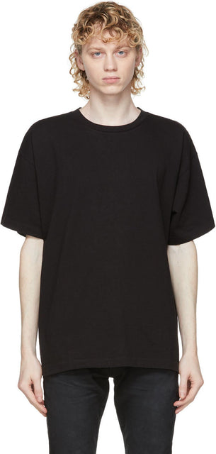 John Elliott Black Classic University T-Shirt - T-shirt John Elliott Noir Classic University - John Elliott Black Classic University T 셔츠