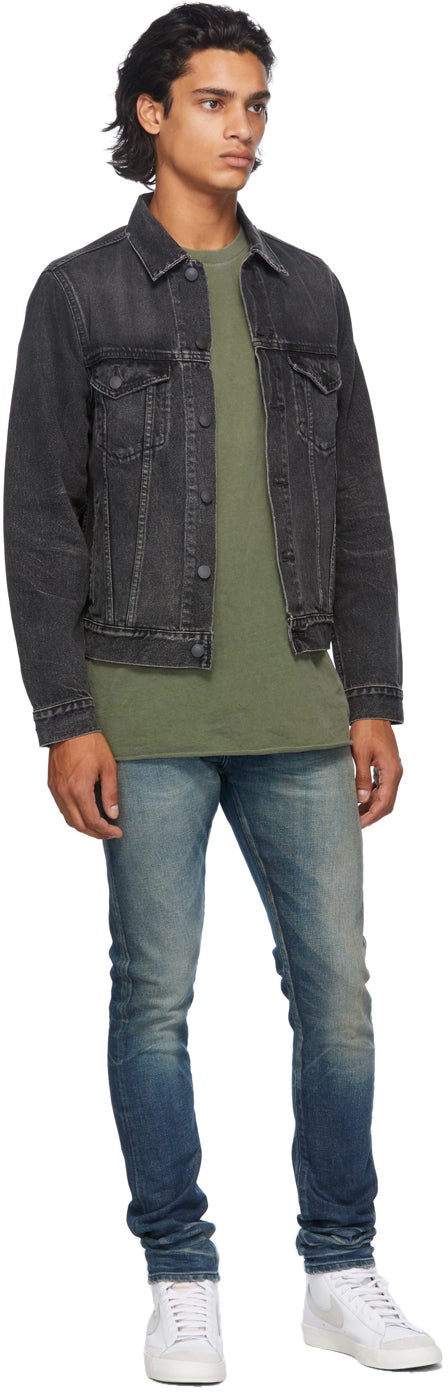 John Elliott Black Denim Thumper Type III Jacket