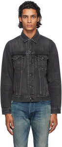 John Elliott Black Denim Thumper Type III Jacket - John Elliott Noir Denim Thumper Jacket de type III - John Elliott Black Denim Thumper Type III Jacket.