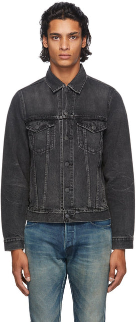John Elliott Black Denim Thumper Type III Jacket - John Elliott Noir Denim Thumper Jacket de type III - John Elliott Black Denim Thumper Type III Jacket.