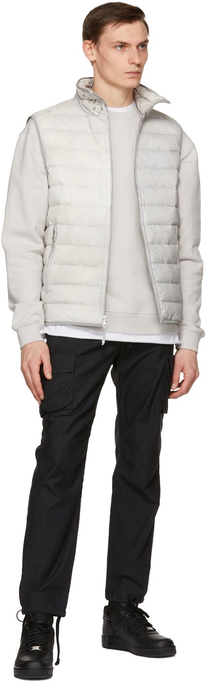 John Elliott Black Sateen Cargo Pants