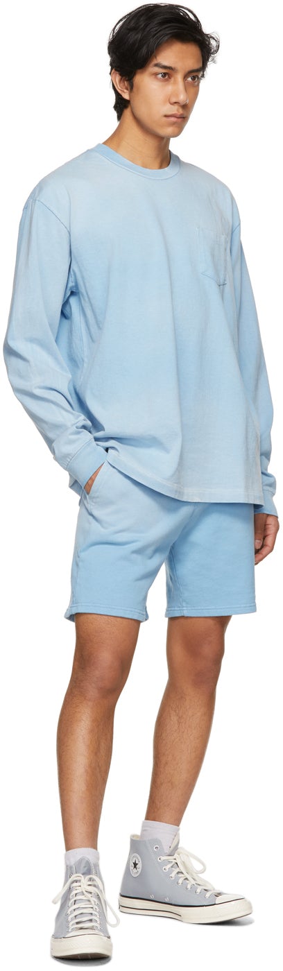 John Elliott Blue Exposure University Long Sleeve T-Shirt